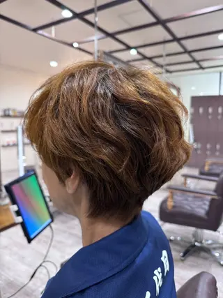 ショート カラー パーマ 新越谷noble店長 松本拓也▶◀*.のヘアスタイル