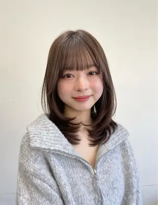 ミディアム sora/レイヤー/ 似合わせカット🎀のヘアスタイル