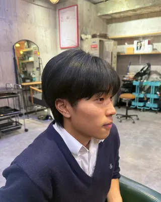 メンズ 艶ベージュカラー naoki.のヘアスタイル