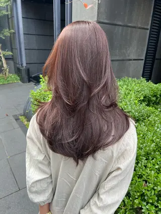 ロング カラー salowin所属・吉ヶ別符 亮祐のヘアスタイル