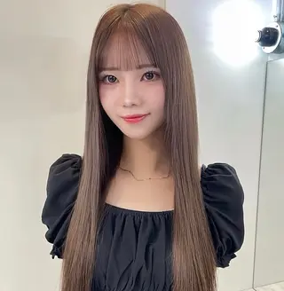 ロング カラー 大人可愛い韓国ヘア きららのヘアスタイル