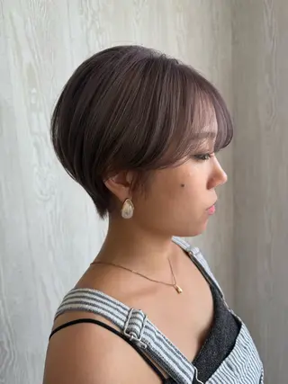 ショート 河合秀明/ハイライト /インナーカラーのヘアスタイル