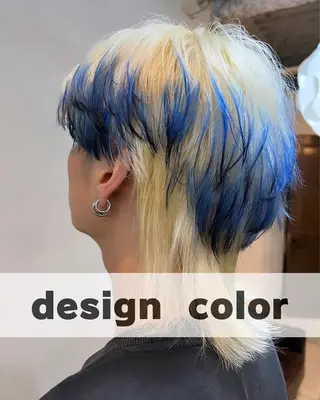 メンズ ブリーチ/デザインカ ラー/村松愛翔のヘアスタイル