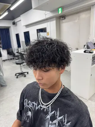 パーマ メンズ パーマ特化 まなるのヘアスタイル