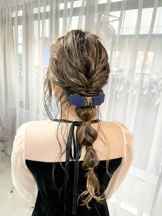 ロング ヘアアレンジ 田代 佳穂のヘアスタイル