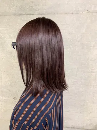 セミロング カラー メンズ THE./ブリーチ 透感カラー/髪質改善のヘアスタイル