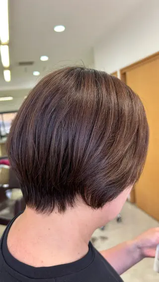 ショート ❄️艶カラー/レイヤ ー/ボブ/mao❄️のヘアスタイル