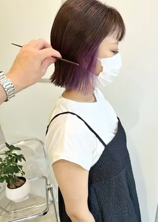 ミディアム カラー ill副店長 立和田純也のヘアスタイル