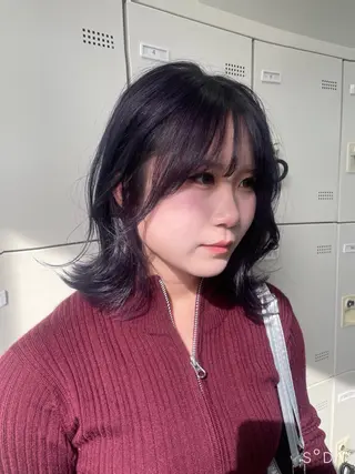 ミディアム MOE 福岡韓国ヘア✧︎のヘアスタイル