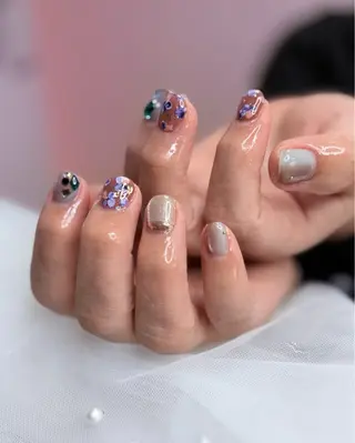 ネイル 💐Lumière 🩵かわちゃん💅のネイルデザイン