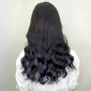 ロング カラー KEISUKE/ ブリーチ🧡エクステのヘアスタイル