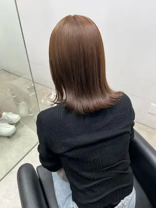 ミディアム カラー sunc所属・こはる/韓国🇰🇷 /レイヤー/カラー♡のヘアスタイル