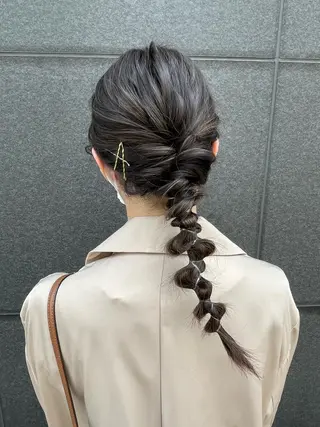 セミロング カラー akane .のヘアスタイル