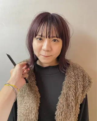 ミディアム Agu  hair rupia 金沢店所属・金沢美容室/ 艶髪/夜営業/JINのヘアスタイル