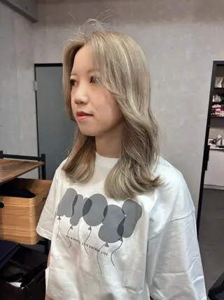 ミディアム カラー ally hairsalon所属・Emi .のヘアスタイル
