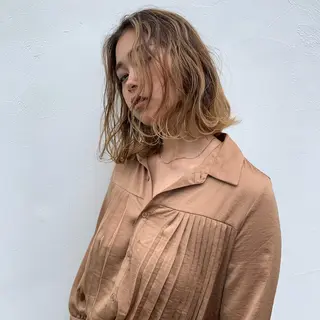 ミディアム カラー 追立 優稀のヘアスタイル