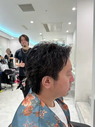 パーマ メンズ 🐺メンズパーマ マッシュ　あさひ🐺のヘアスタイル
