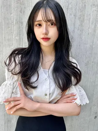 カラー 華やか韓国冬髪🤎 渋谷DANCEのヘアスタイル