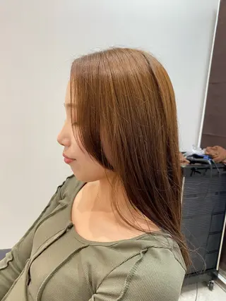 ロング カラー 韓国🇰🇷艶髪 ケアカラーSHURIのヘアスタイル