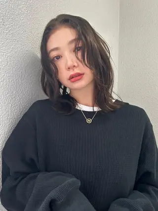 パーマ ミディアム 🌼U24 ヘアデザインラボのヘアスタイル