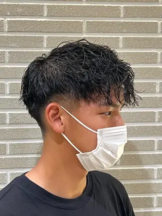 パーマ メンズ 赤本悠斗波巻きパーマ メンズパーマのヘアスタイル