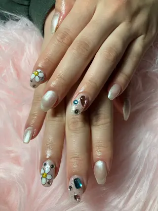 ネイル rukianail 新里のネイルデザイン