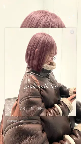 ショート カラー belle   表参道　terrace所属・抜きっぱなしブロンド /ハイトーン/カナタのヘアスタイル