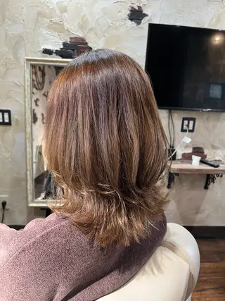 セミロング Calbari 中田 莉紗/奥州市水沢のヘアスタイル