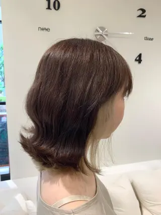 ミディアム カラー 松吉 純平のヘアスタイル