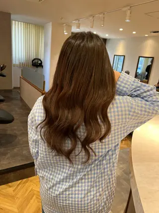 ロング ARIA💎縮毛矯正 ブリーチ💎複雑履歴のヘアスタイル