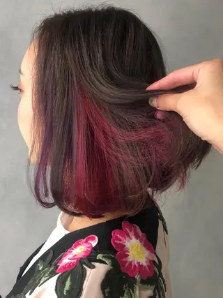 ショート 推しカラー🌙 RIHOのヘアスタイル