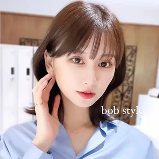 ミディアム カラー ヘアアレンジ 日本一の小顔カット/ ボブ/顔周り/韓国のヘアスタイル