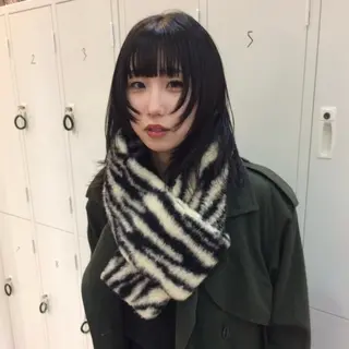 ミディアム 杏 華のヘアスタイル