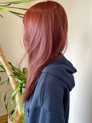 ロング カラー 髪質改善カラー ケアブリーチ/タムのヘアスタイル