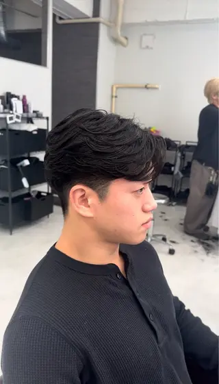 パーマ メンズ ニュアンス/フェザー /ウルフ/伶馬のヘアスタイル