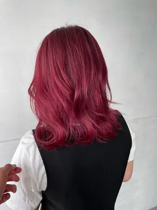 セミロング カラー かわさき ともやのヘアスタイル