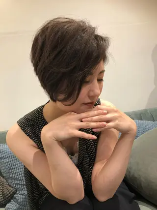 ショート 前田 梨沙のヘアスタイル