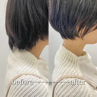 ショート カラー ヘアアレンジ 似合わせ専門美容師 なかじまのヘアスタイル