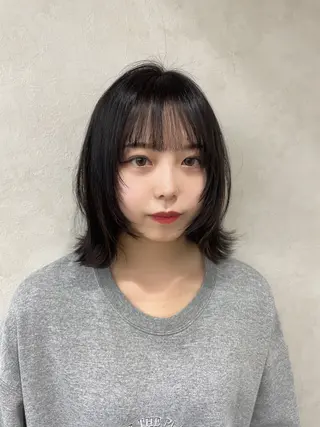 ミディアム カラー 韓国ヘア/レイヤー Londエレンのヘアスタイル