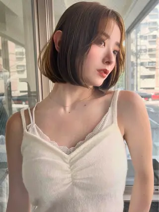 ショート 小顔ボブ jilblanカホのヘアスタイル