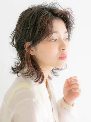 セミロング カラー パーマ MAX BEAUTY GINZA所属・髪質改善🌸美髪矯正 /癖毛🌸山田 隆介のヘアスタイル