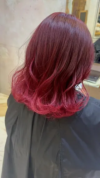 ミディアム 服部大地/ブリーチ 無しWカラー髪質改善のヘアスタイル