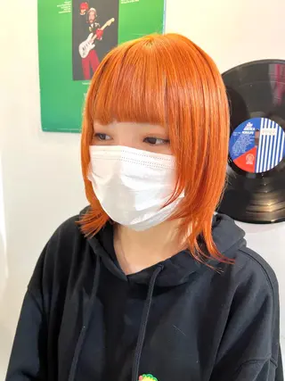 ショート カラー ヘアアレンジ 🧨ブリーチー×ボブ レイヤー💎じゅえるのヘアスタイル