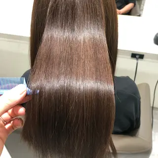 ロング ムトウセイマ/艶髪 /艶ケアWブリーチのヘアスタイル