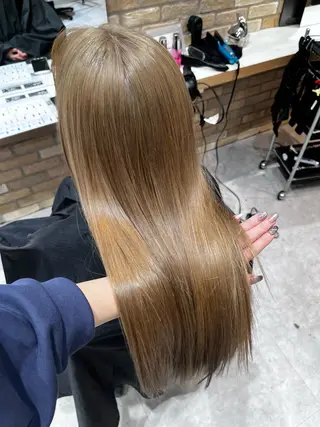 ロング カラー 透明感カラー、ネイル COCORO🎀☘️のヘアスタイル