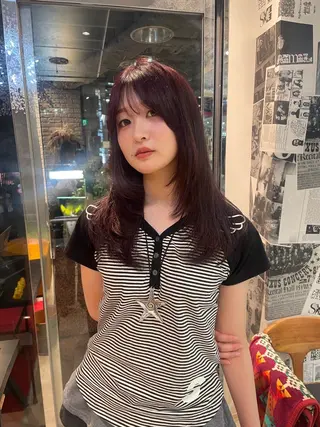 ロング カラー dakota evans所属・渋谷 / miku nishizukaのヘアスタイル