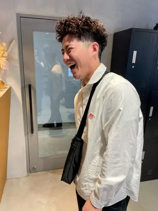 ショート カラー パーマ ヘアアレンジ メンズ メンズ特化 しゅうへいのヘアスタイル