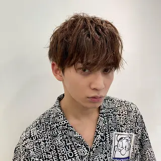 ショート パーマ メンズ 🐺ウルフの神🐺 /カラー/けいすけのヘアスタイル