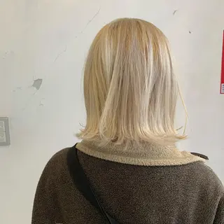 ミディアム カラー 似合わせカットカラー ♡佐藤捺美のヘアスタイル