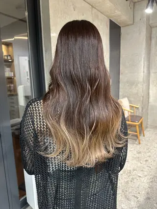 ミディアム ︎🤎W color MIYU‎🤎のヘアスタイル